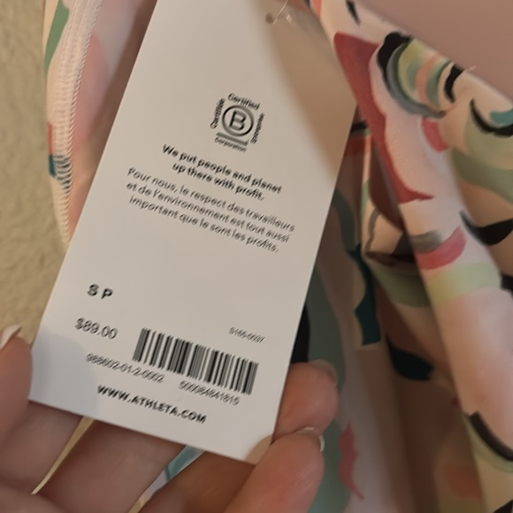 NWT | Athleta Infinity Printed Dress, Elegance Floral Orchid - Picture 11 of 11